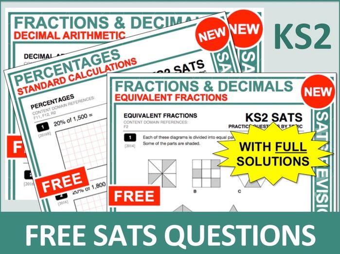 Maths SATs Bundle (Fractions, Decimals and Percentages)