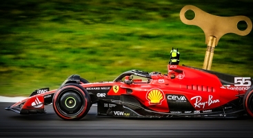 F1 car with toy key