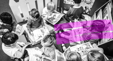 Kids reading books