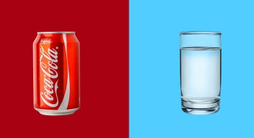 Coke vs water